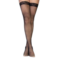 Stay up, svart nät med spets