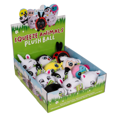 Squeeze stressbolll, söta djur