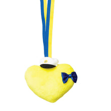 Studenthänge, hjärta gul 9 cm
