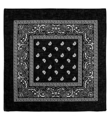 Bandana, svart 55x55 cm