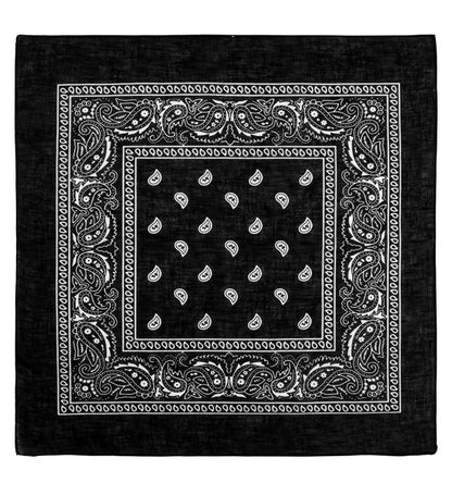 Bandana, svart 55x55 cm