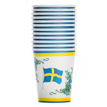 Pappersmuggar, svenska flaggan 12 st