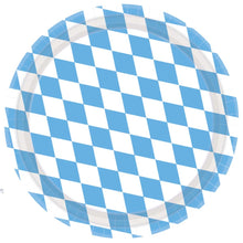Tallrikar, oktoberfest Bayern Lightblue 8 st