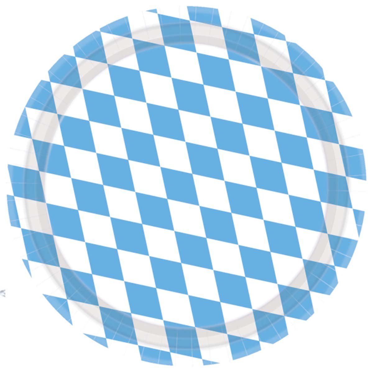 Tallrikar, oktoberfest Bayern Lightblue 8 st