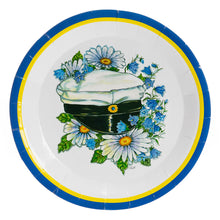Tallrikar, studentmössa 8 st 23 cm
