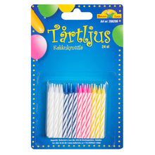 Tårtljus, 4 färger 6 cm 24 st