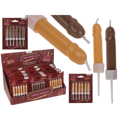 Tårtljus, penis 6 st