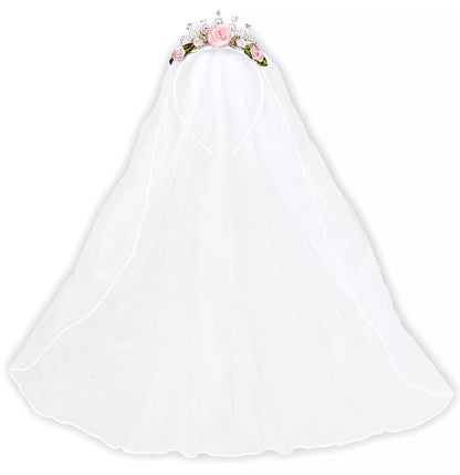 Brudslöja, rosor och diamanter