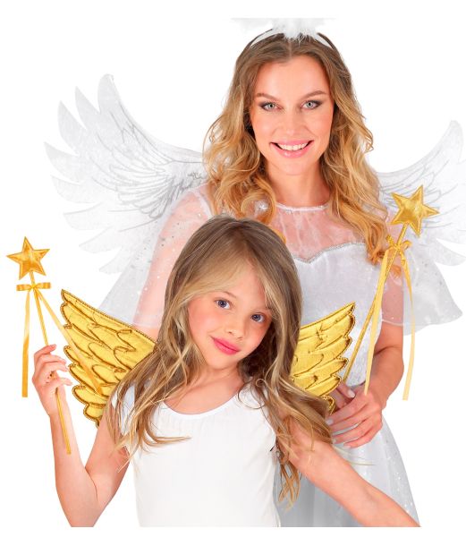 Trollspö, stjärna guld 39,5 cm