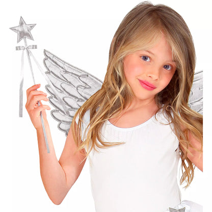 Trollspö, stjärna silver 39,5 cm