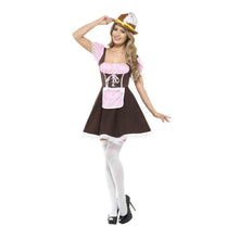 Tyrolerklänning, kort brun S