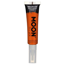Moon Smink i tub med borste neon UV, orange 12 ml