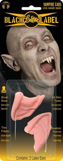 Black Label Latex Ears - Vampire Ears