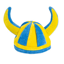 Vikingahjälm, blå/gul mjuk