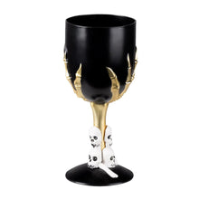 Vinglas, Goblet Skull svart 25 cl