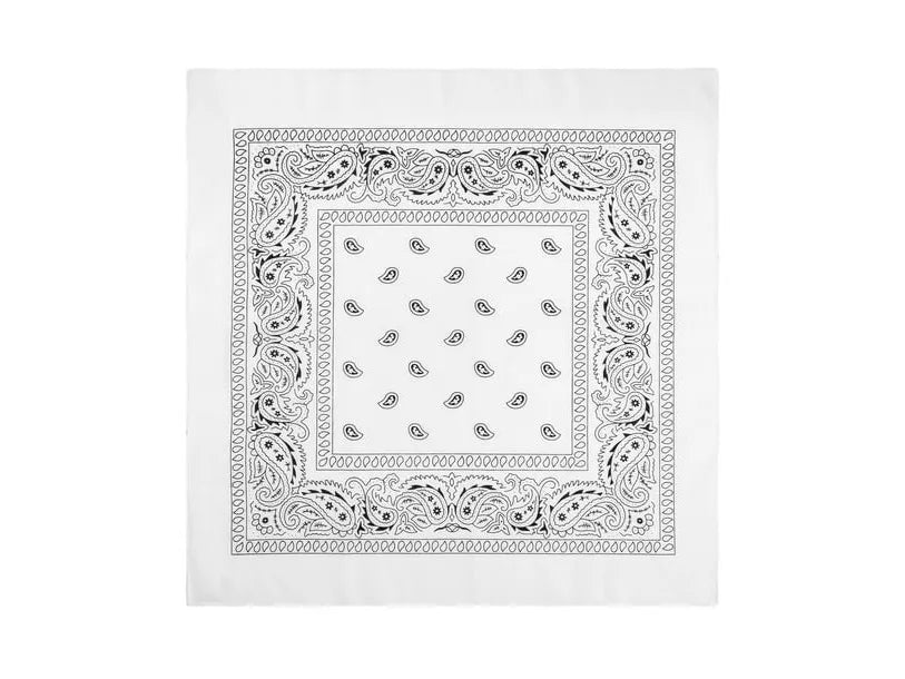 Bandana, vit 55x55 cm