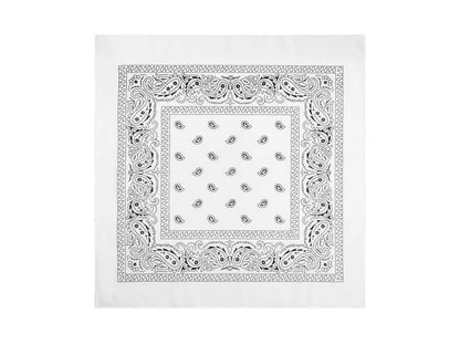 Bandana, vit 55x55 cm