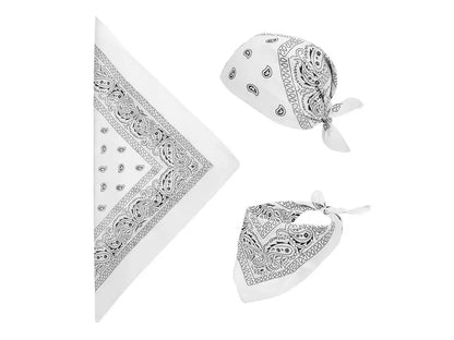 Bandana, vit 55x55 cm