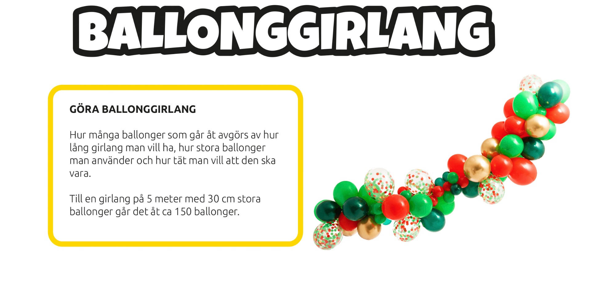 Ballongbåge jul