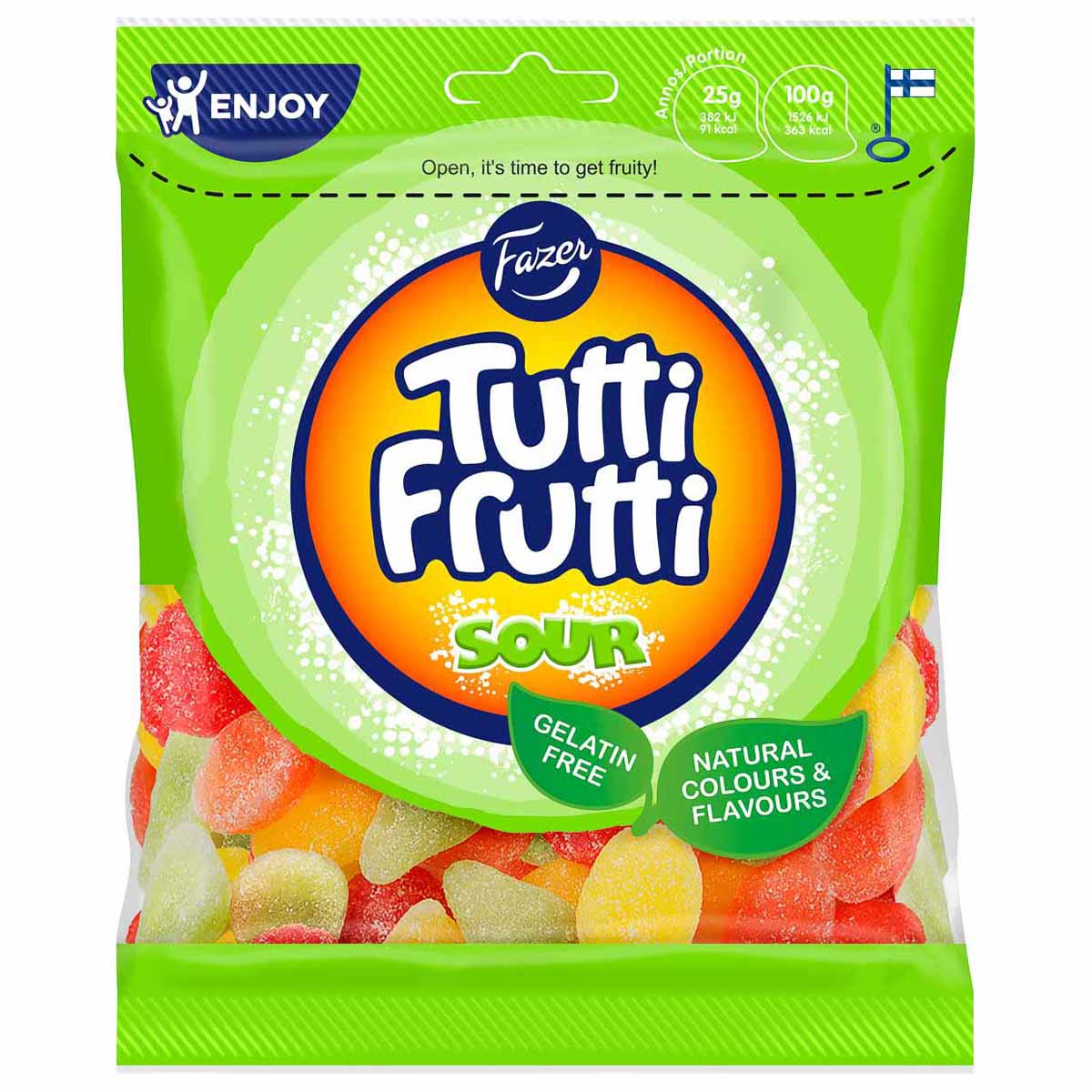 Godispåse, Tutti frutti sour 120 g