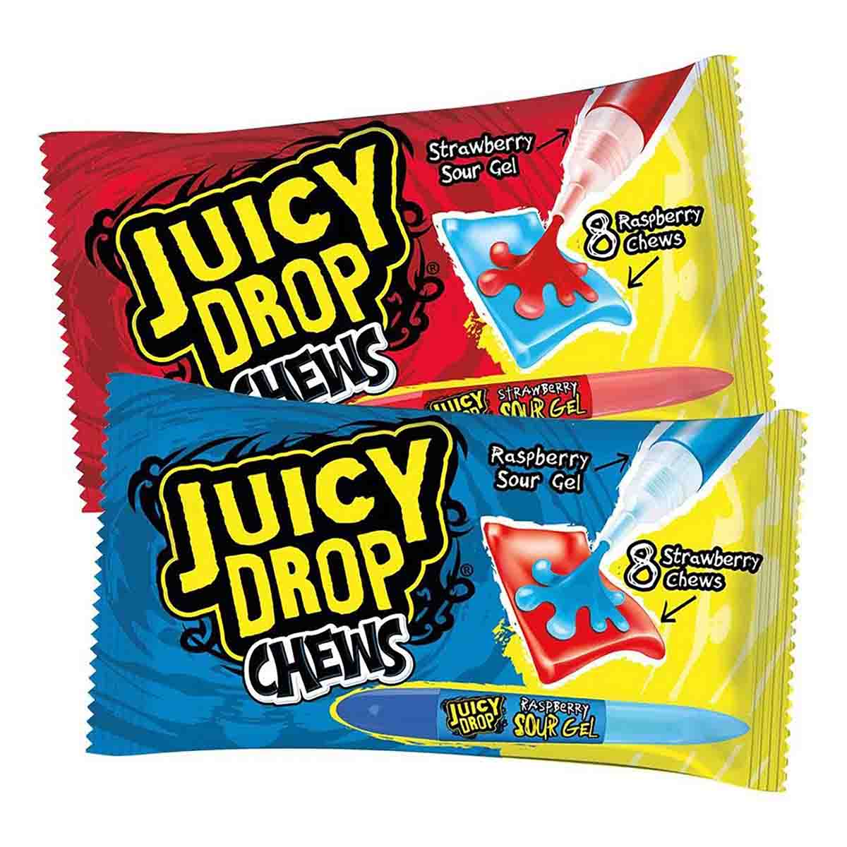 Godis, juicy drop chews med gel 67 g