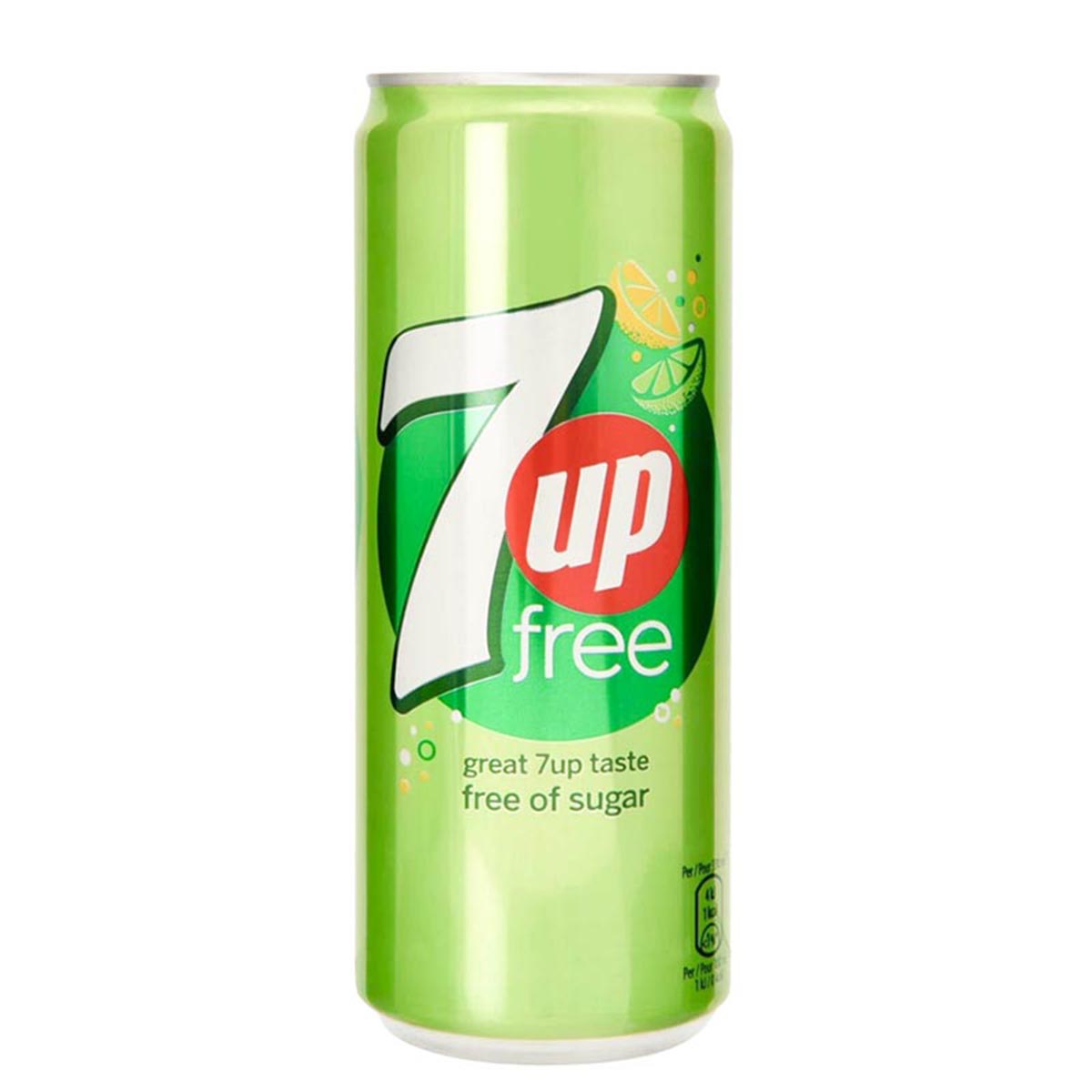 Läsk, 7up free 33 cl