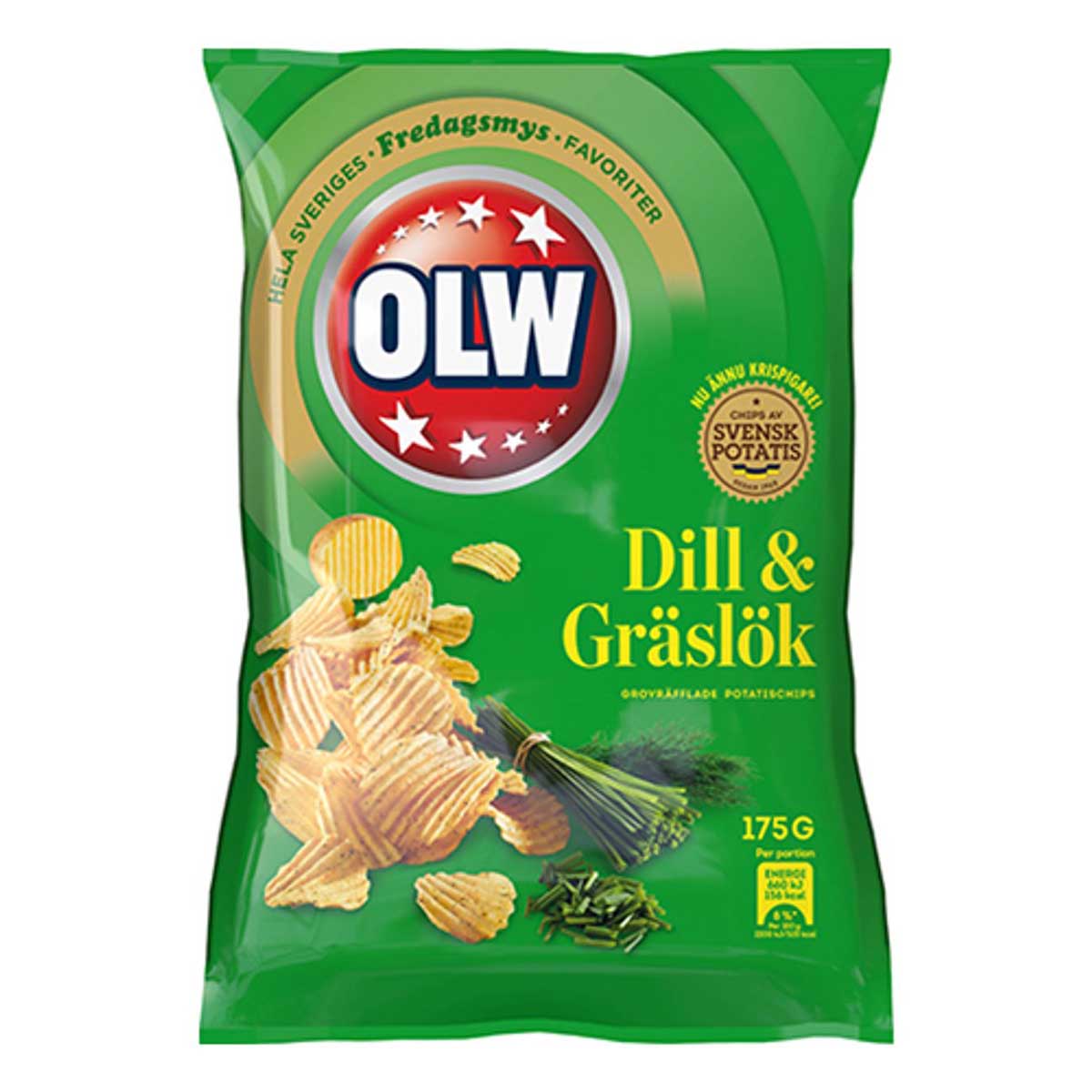 Chips, dill & gräslök OLW 175 gproduktzoombild #1
