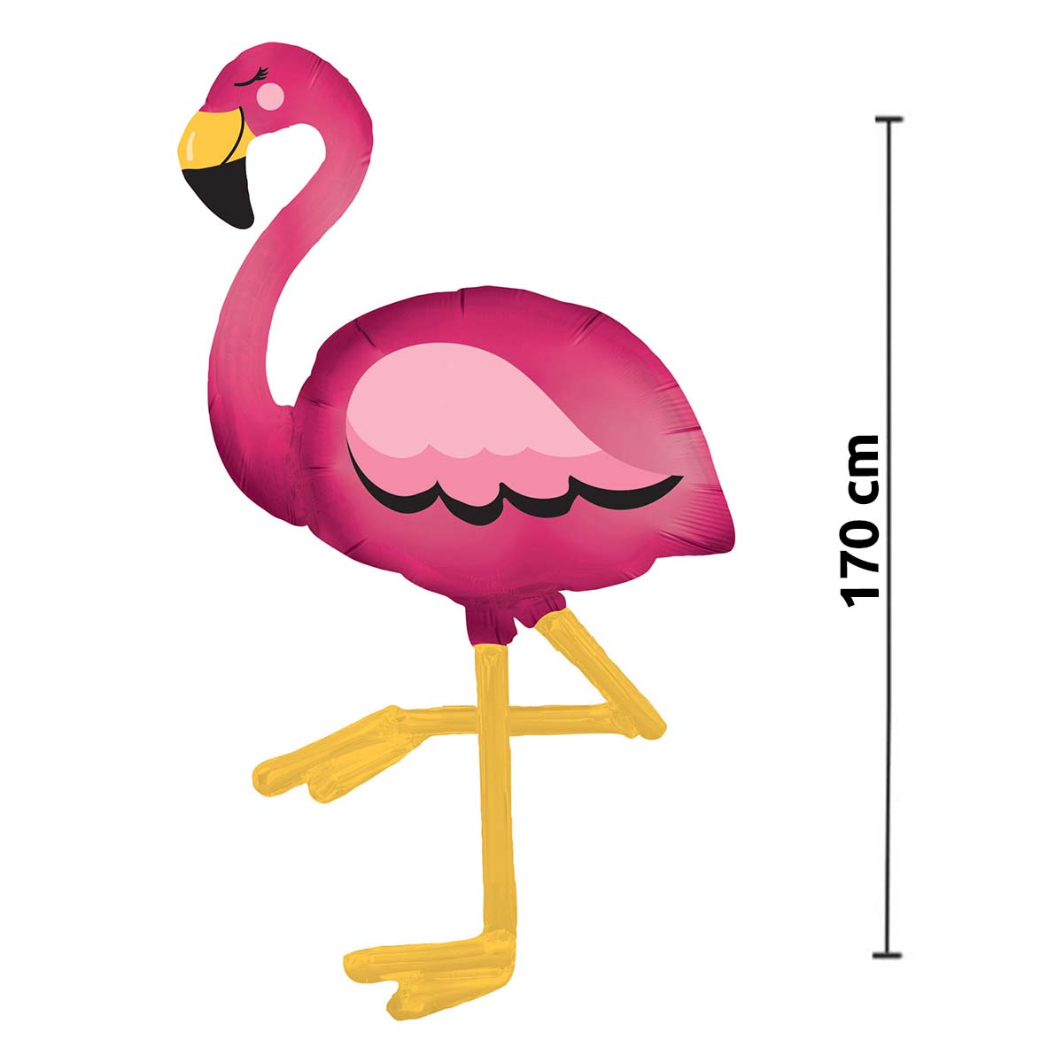Läs mer om Foliefigur, flamingo