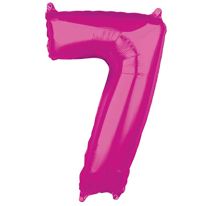 Läs mer om Folieballong, rosa siffror-7