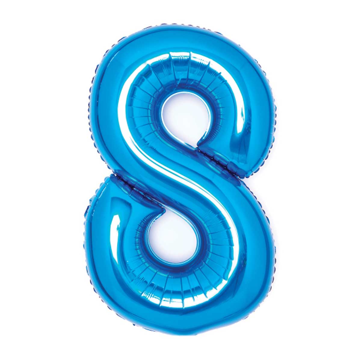 Läs mer om Sifferballong, 8 blå 66 cm