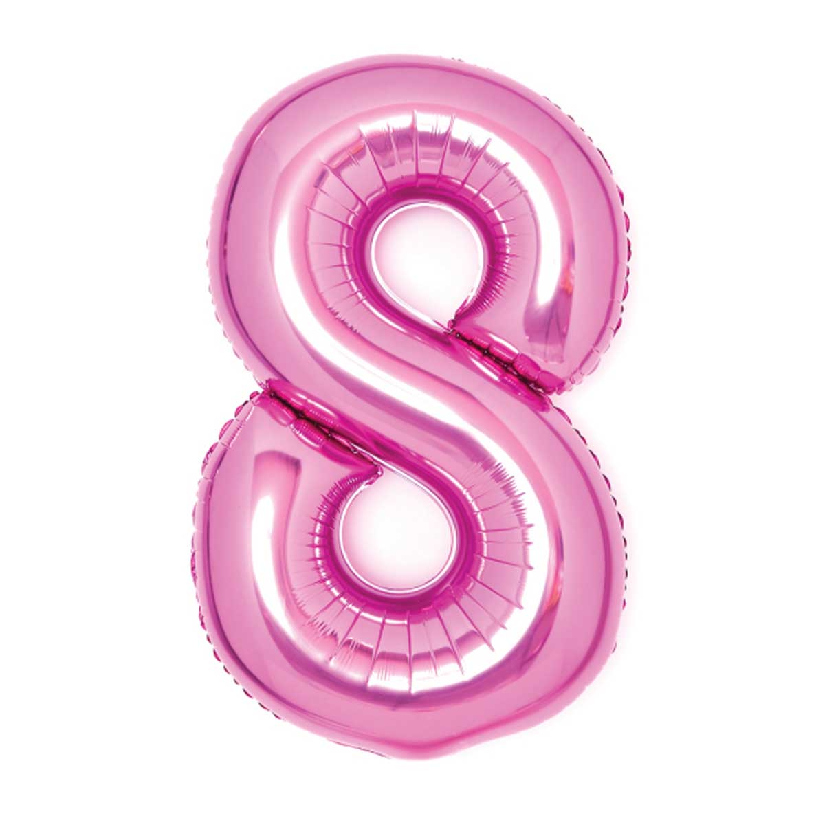 Läs mer om Sifferballong, 8 rosa 66 cm