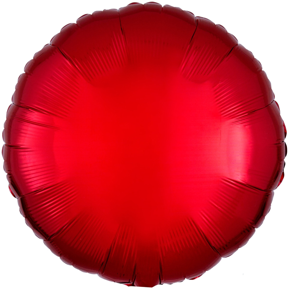 Folieballong, rund-Röd