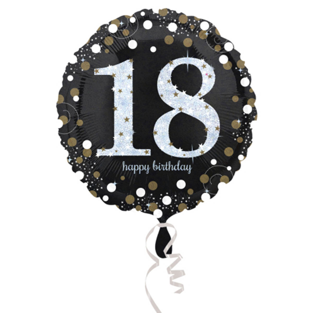 Folieballong happy birthday 18 år 43 cm