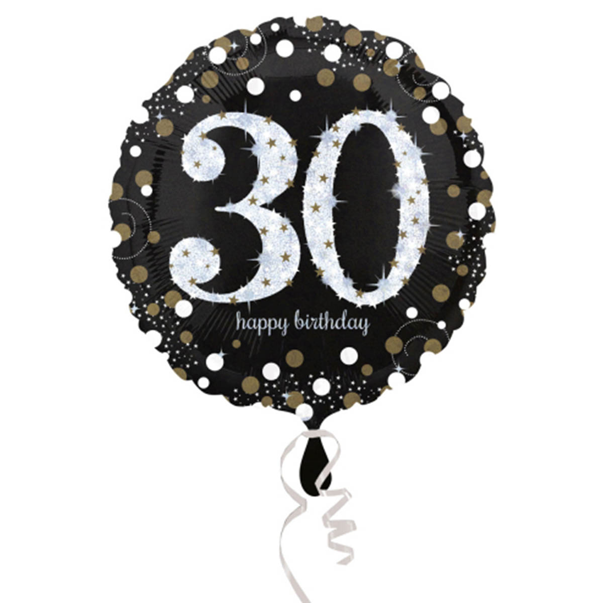 Läs mer om Folieballong, happy birthday 30 år 43 cm