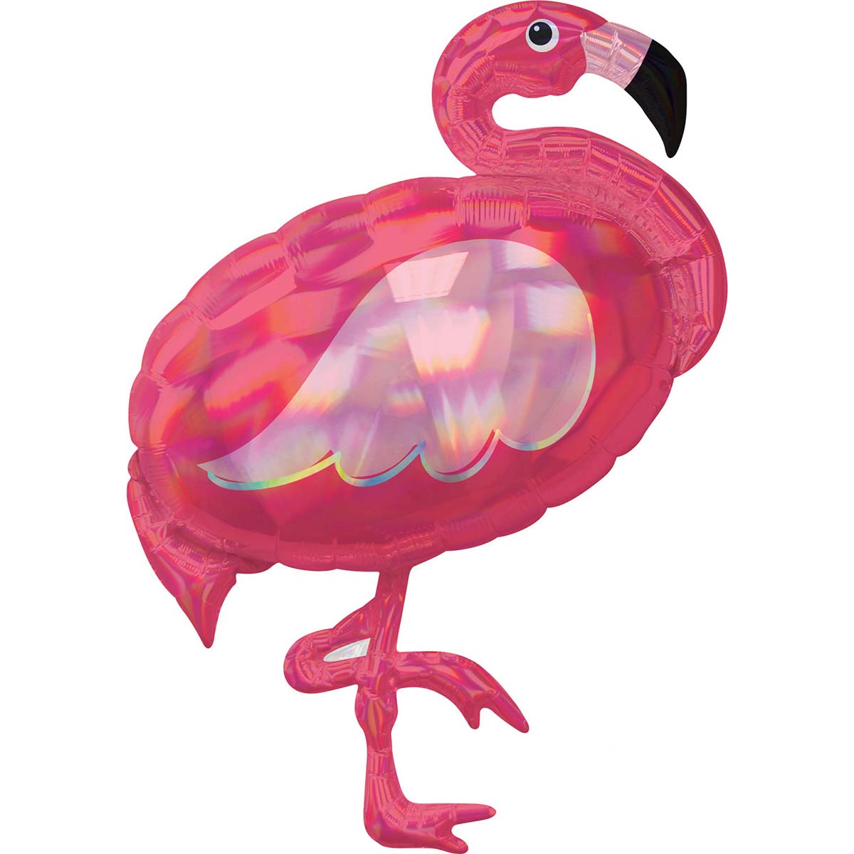 Läs mer om Folieballong, flamingo 71x83 cm