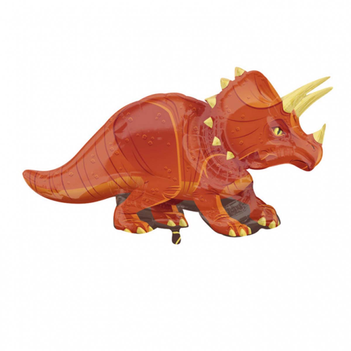 Läs mer om Folieballong, Triceratops dinosaurie 106x60 cm