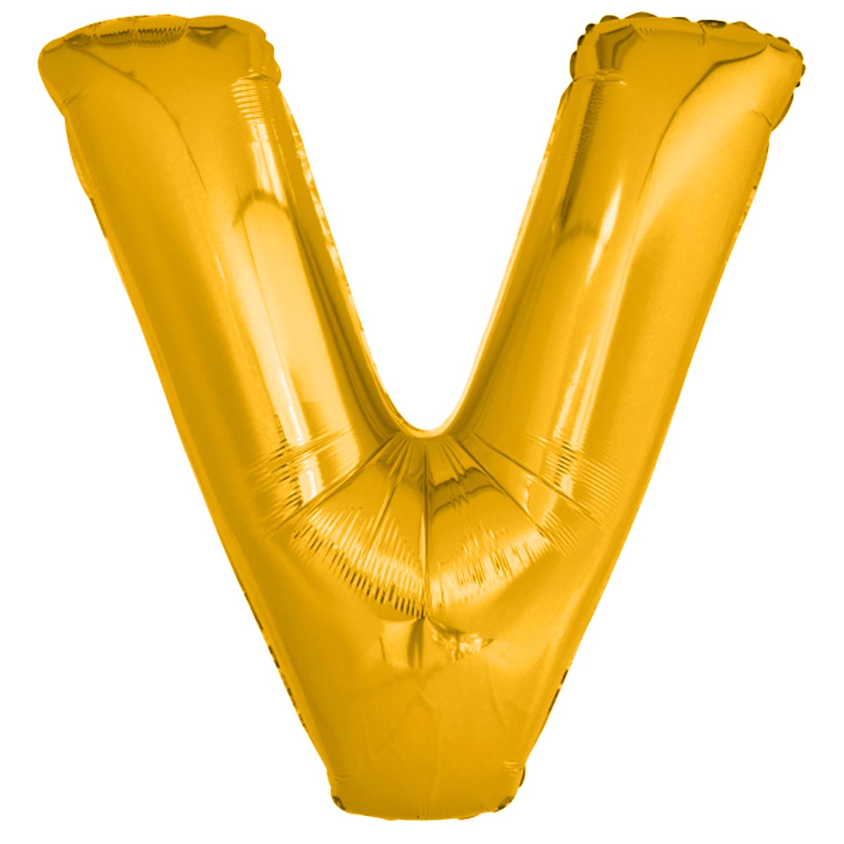 Folieballong bokstav guld V 86 cm