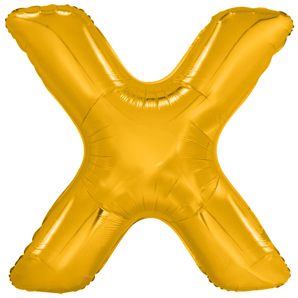 Läs mer om Folieballong, bokstav guld X 86 cm