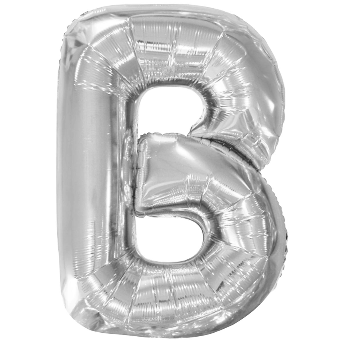 Folieballong bokstav silver B 86 cm