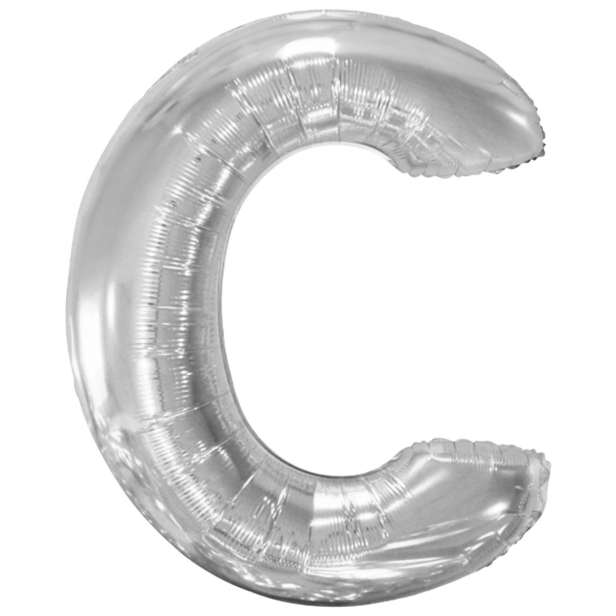Folieballong bokstav silver C 86 cm