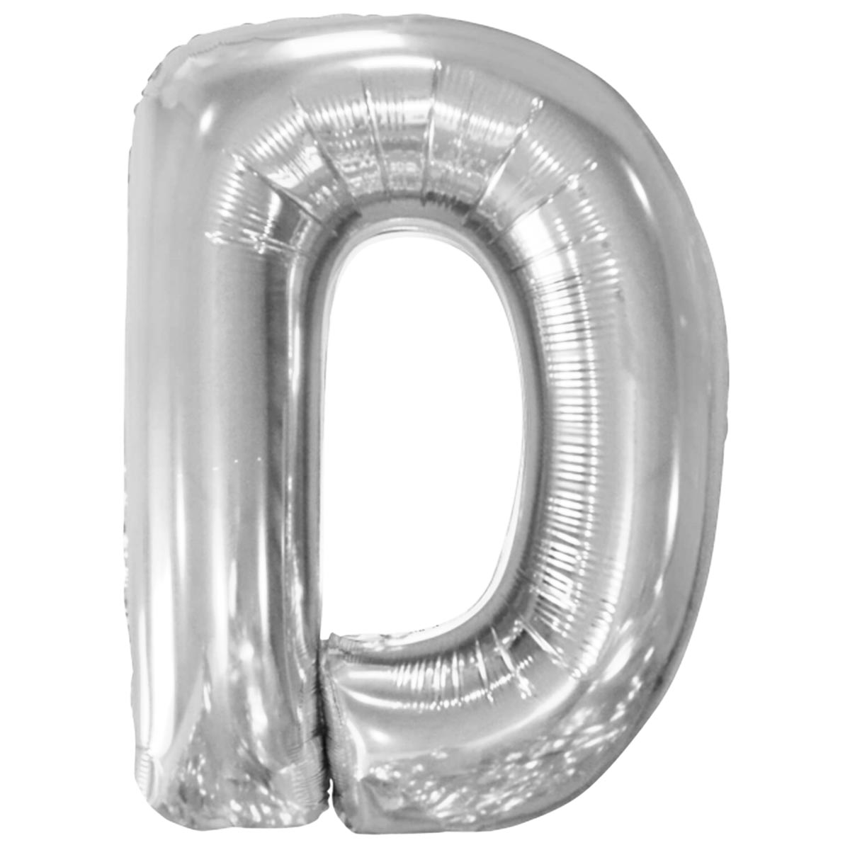 Folieballong bokstav silver D 86 cm