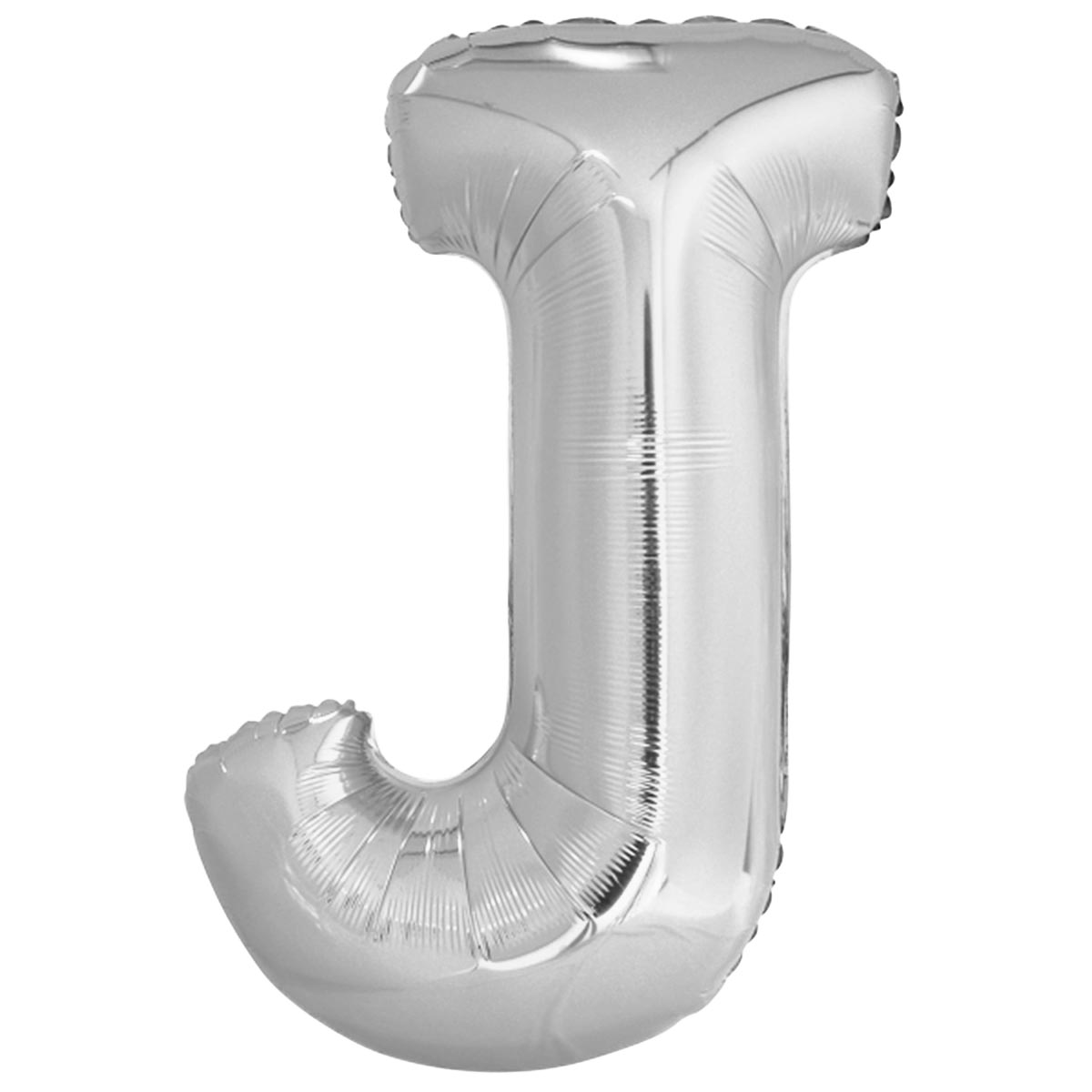 Folieballong, bokstav silver J 86 cm