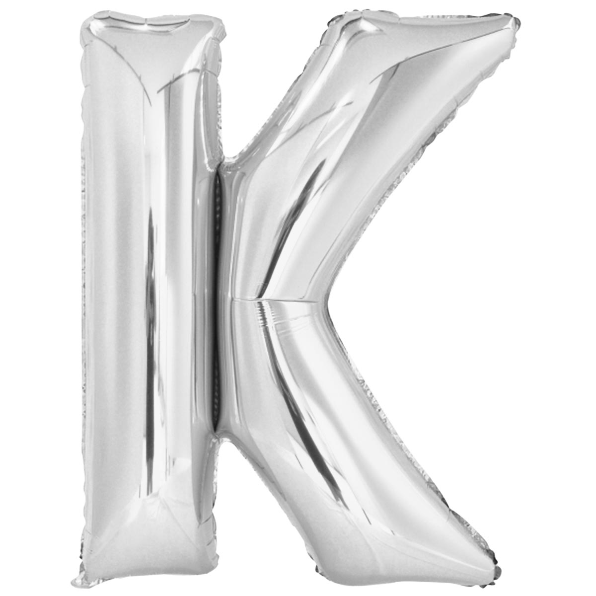 Folieballong bokstav silver K 86 cm