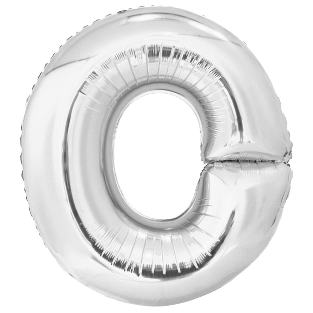 Läs mer om Folieballong, bokstav silver O 86 cm