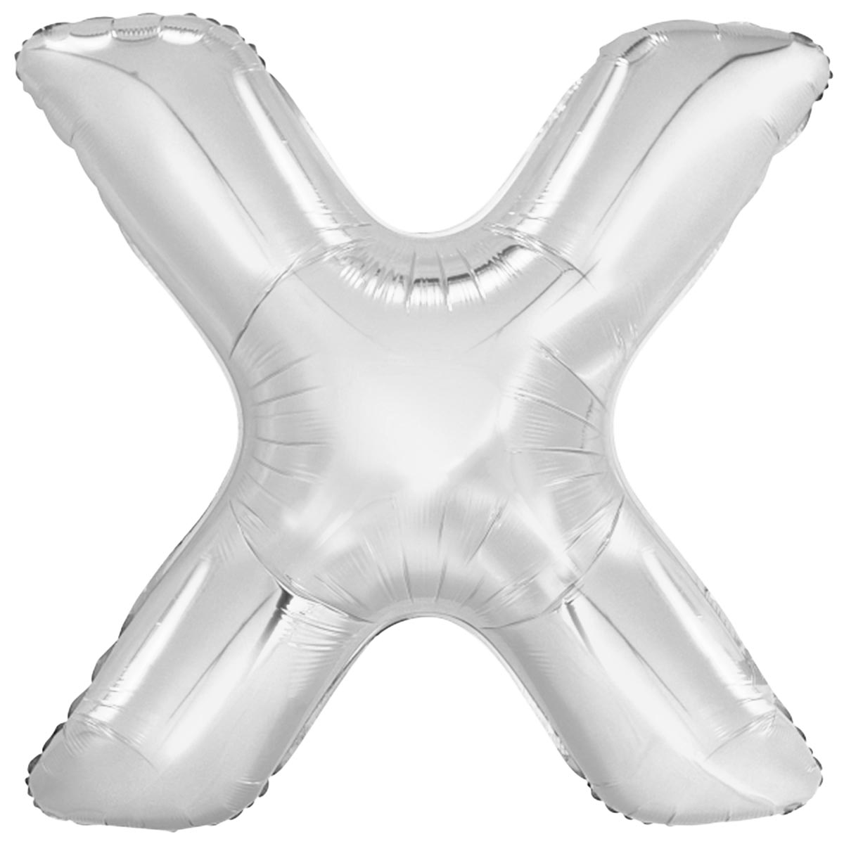 Folieballong, bokstav silver X 86 cm