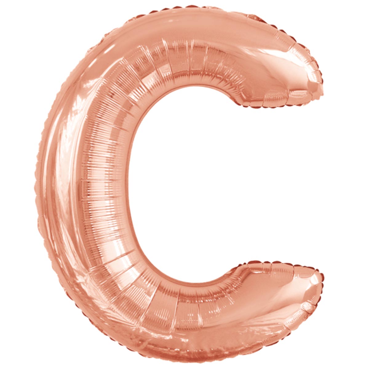 Folieballong, bokstav rosé C 86 cm