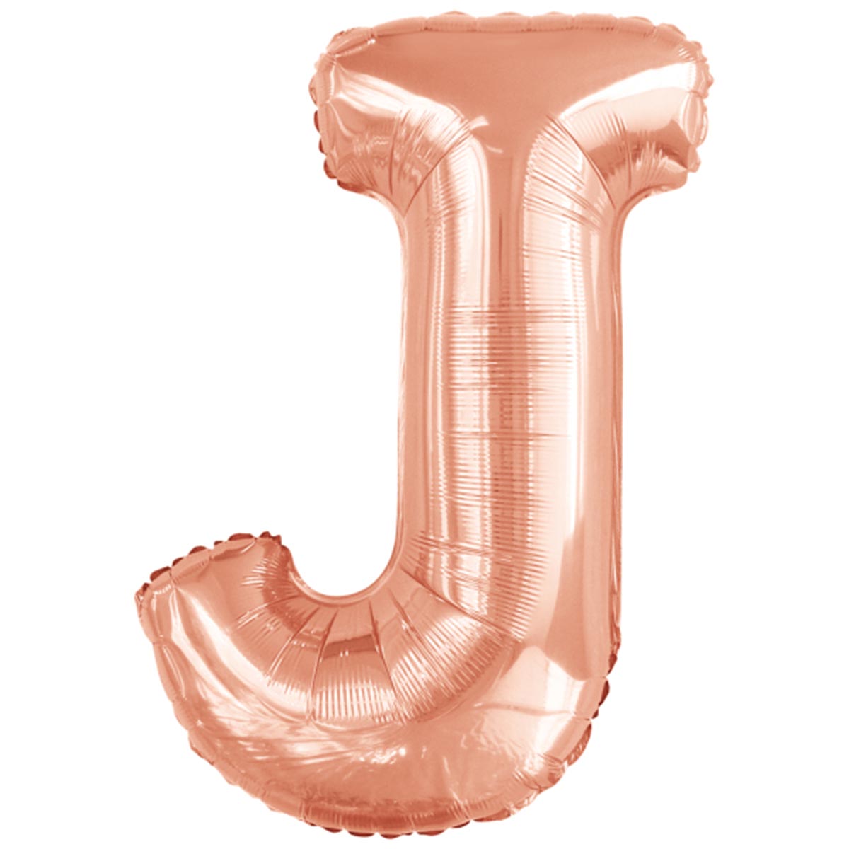 Läs mer om Folieballong, bokstav rosé J 86 cm