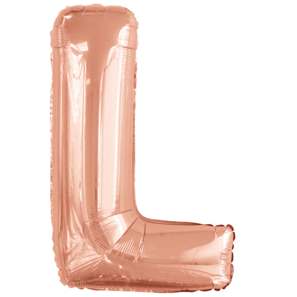 Folieballong, bokstav rosé L 86 cm