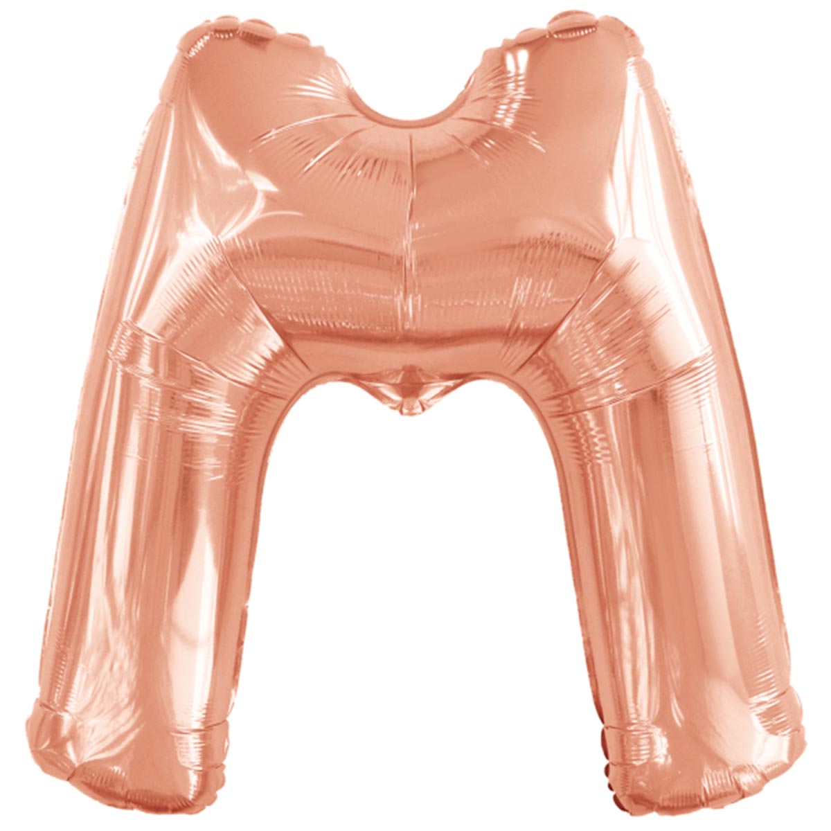 Läs mer om Folieballong, bokstav rosé M 86 cm