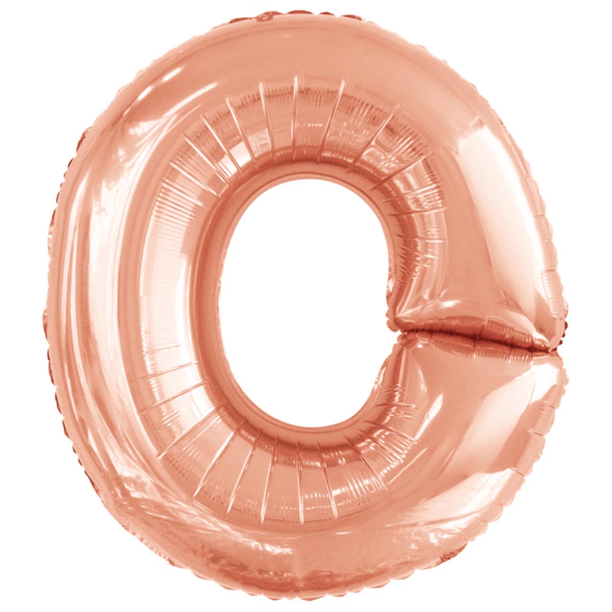 Folieballong, bokstav rosé O 86 cm